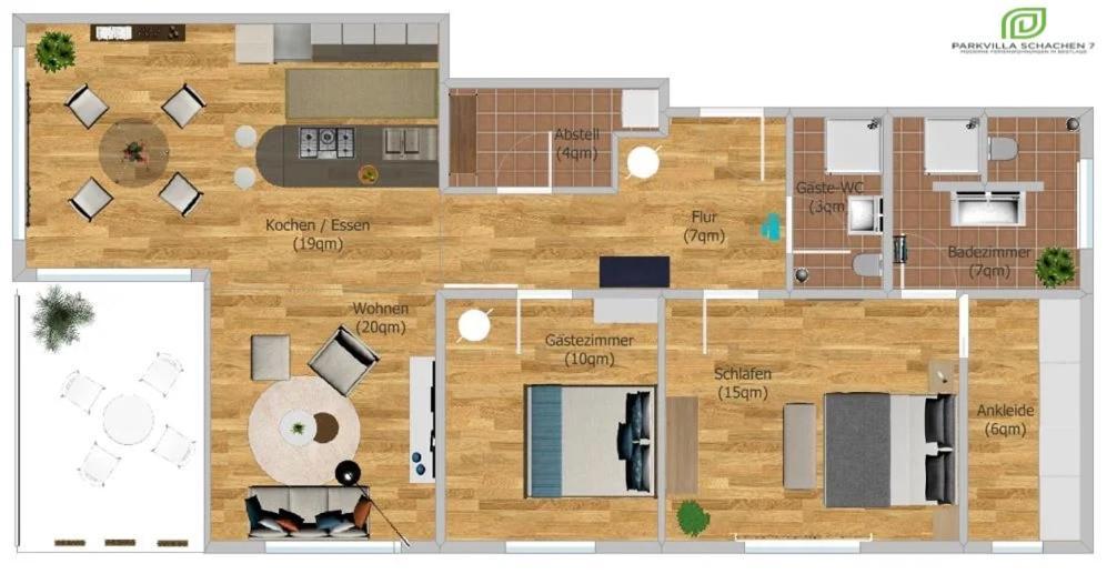 Parkvilla Schachen 7 - Apartment Tanne Lindau  Eksteriør bilde